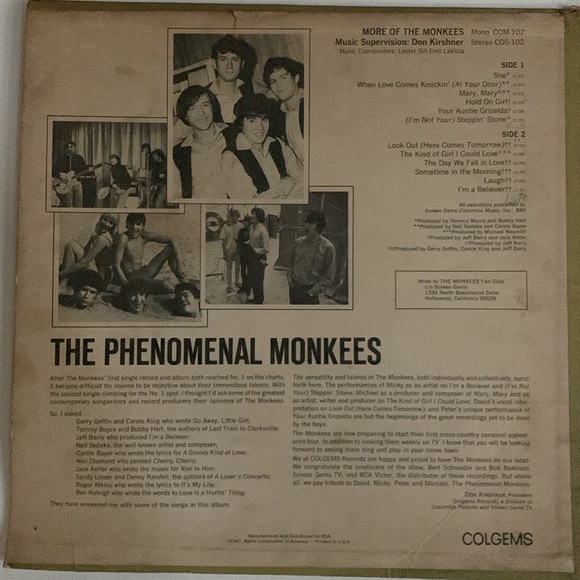 Record | More of The Monkees | Colgems | 1967 Original | Music | The Phenomenal - Picture 2 of 5